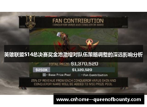 英雄联盟S14总决赛奖金池激增对队伍策略调整的深远影响分析 英雄联盟S14总决赛奖金池激增对队伍策略调整的深远影响分析